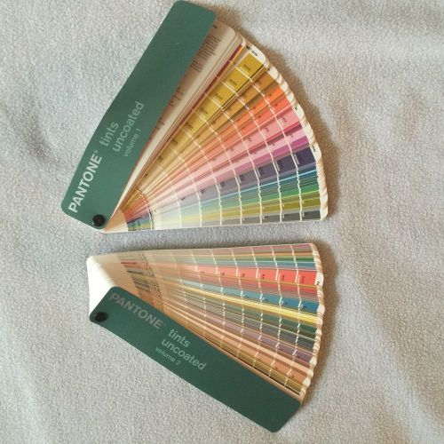PANTONE tints uncoated volumes 1 &amp; 2 color guides 2005