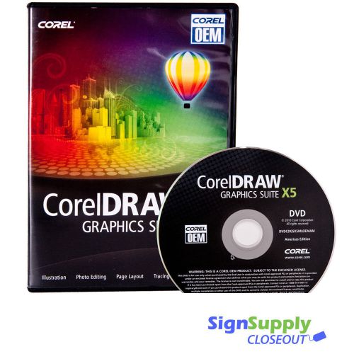 Coreldraw x5 graphics suite - oem corel draw graphic design authentic for sale