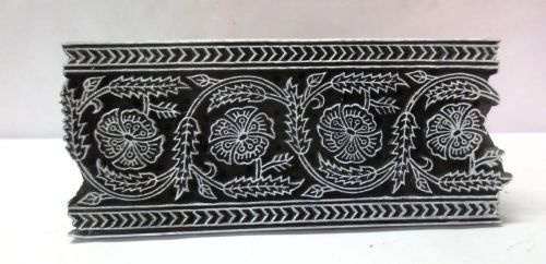 VINTAGE WOOD HAND CARVED FABRIC PAPER PRINTING BLOCK STAMP WALLPAPER DESIGN 258