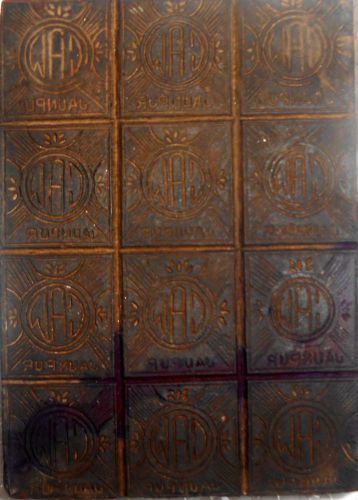 Vintage Ornament Letterspress Wooden Block Printing Monogram Block  m555