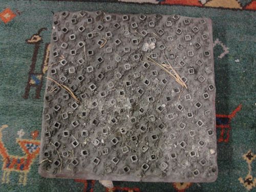 EARLY 19TH CENTURY WOODEN TEXTILE PRINTING BLOCK LONDON ENGLAND J T LARKING