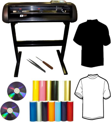 24&#034; 1000g t-shirt heat transfer vinyl cutter plotter, sign,vinyl,decal,pu vinyl for sale