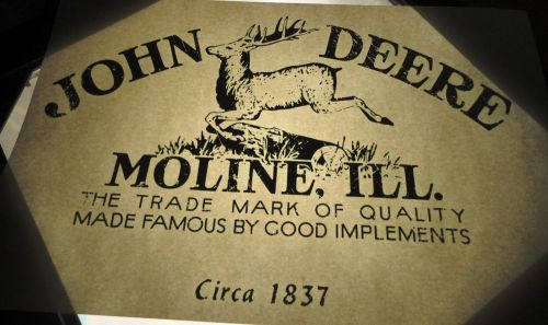 Vintage Original John Deere  Iron On Transfer J22