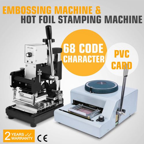 68-CHARACTER EMBOSSING EMBOSSER MACHINE HOT FOIL 11 LINE ID VIP STAMPING GREAT