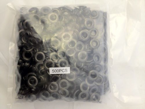 #2 brass black nickel plate self piercing grommets - 500 per bag- ready to ship! for sale