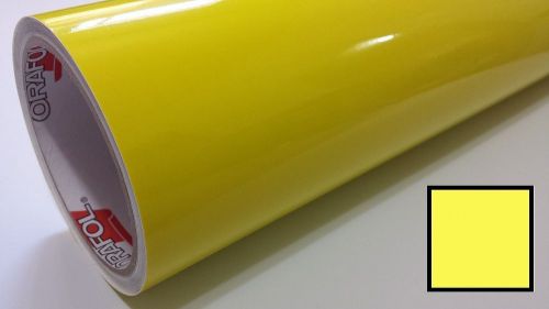 Neon Yellow Clear Transparent Vinyl Tint Wrap Decal Overlay Craft &amp; Cut 24&#034;