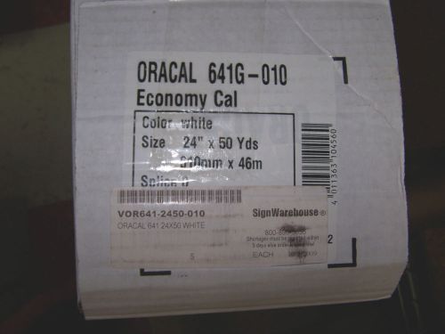 Orafol 641-10  24&#034; x 150&#039; White Vinyl - New