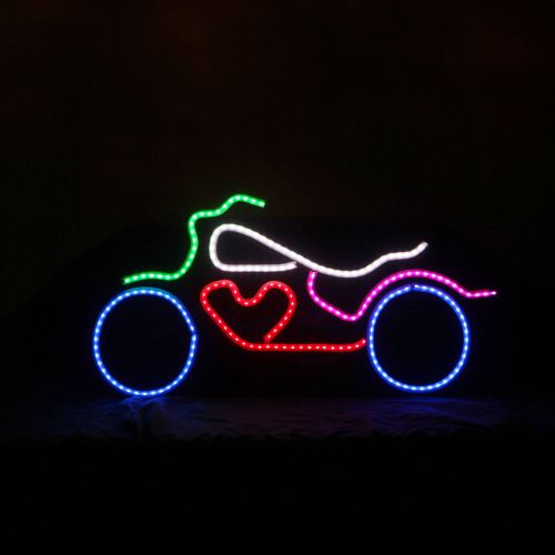 Led neon art light bike motorcycle sign shop display window gift interior for sale