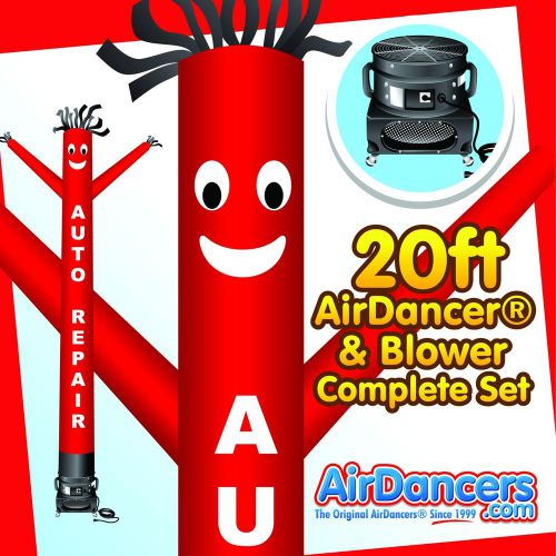 Red auto repair airdancer® &amp; blower 20ft dancing tube man air dancer set for sale