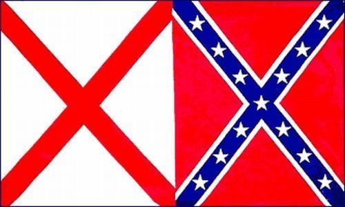 Rebel Alabama Polyester Flag 3x5