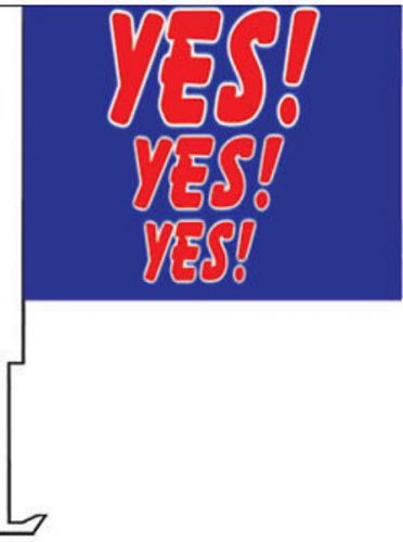 Yes Yes Yes Sale Car Dealer Window Roll Up Flag Clip On Banner bx-