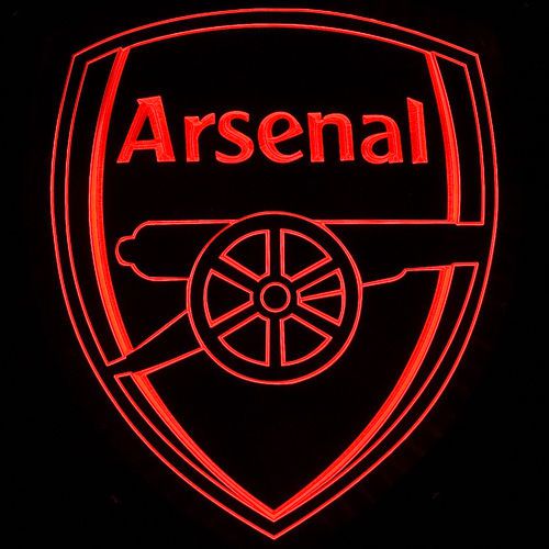 Zld015 decoration red arsenal soccer pub bar led energy-saving light sign neon for sale