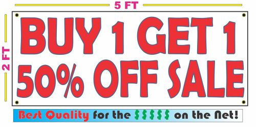 BUY ONE GET ONE 50% OFF SALE Banner Sign for Vintage Retro Look