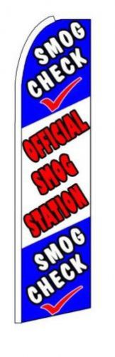 SMOG CHECK - OFFICIAL SMOG STATION  X-Large Swooper Flag - 0054