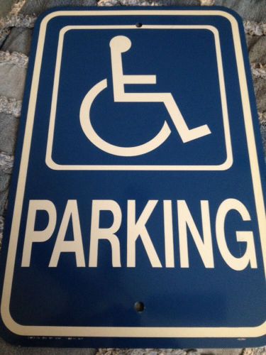 Metal Handicap Parking Sign 18 X 12