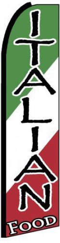 Italian Food Super Feather Sign Flag 15&#039; Flutter Swooper Advertising Banner bjc*