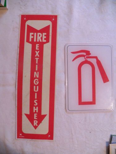 2-Fire Extinguisher Signs Used, but it does the job!!!