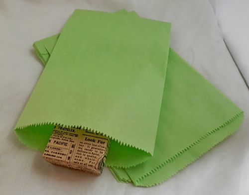 50 6x9 (6.25x9.25) Lime Green Paper Merchandise Craft Bags,Party Favor Gift Bag