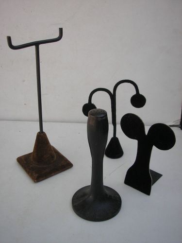 Vintage display stands (4) earring, hat pin, necklace for sale
