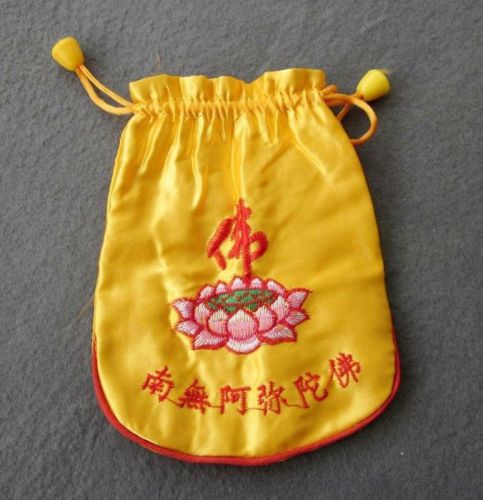 Tibetan Silk Fabric Buddhist Mala Bag Jewelry Pouches