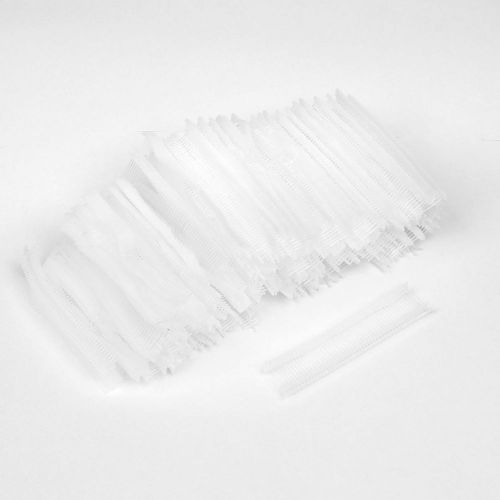 5000 Pcs Clear White Polypropylene Tag Pins 15mm for Tagging Gun