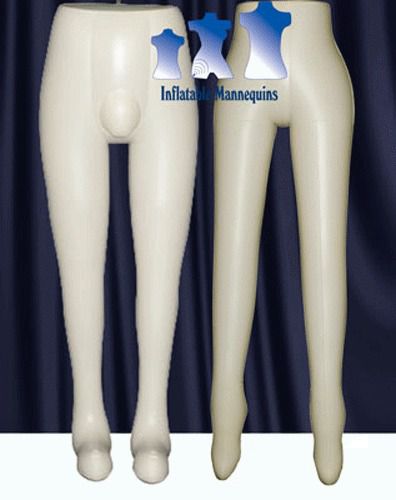 His &amp; Her Special - Inflatable Mannequin - Leg Forms, Ivory