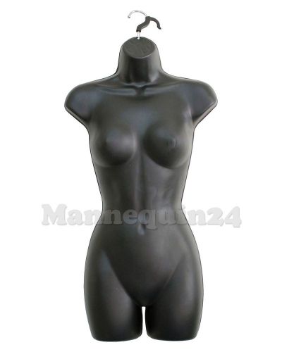 Female Dress Black Plastic Mannequin Body Form. Great For Displaying Small &amp; ...