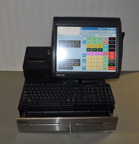 Micros pos e7/ws-5  sgl terminal pkg w/ 90 day warranty for sale