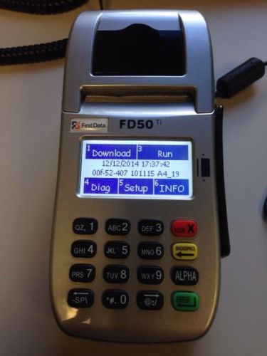 2 First Data FD50Ti Credit Card Machine Lot