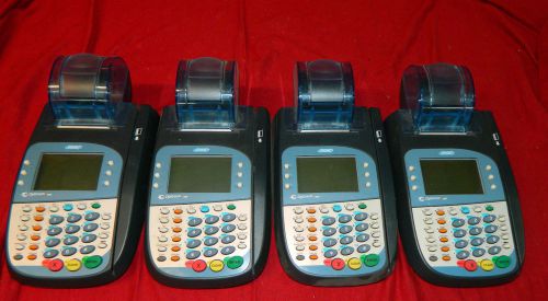 Lot of 4 Hypercom Optimum T4100 Credit Card Terminals