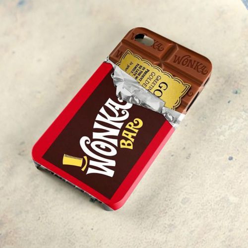 Wonka Bar Chocolate Golden Ticket A29 3D iPhone 4/5/6 Samsung Galaxy S3/S4/S5