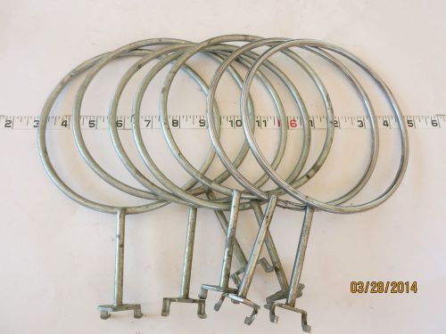 7 Round Pegboard Hooks 7 1/2 inch Diameter Heavy Duty Used Circular Balls