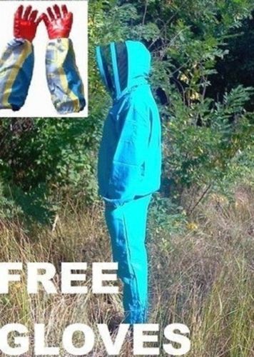 XXL Suit Beekeeper Clothes Suit Hat Veil + Jacket + Pants + GLOVES FREE !