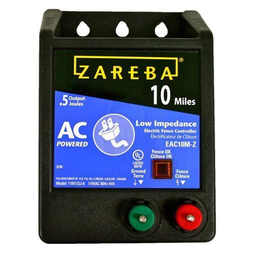 NEW Zareba EAC10M-Z 10-Mile AC Low Impedance Charger