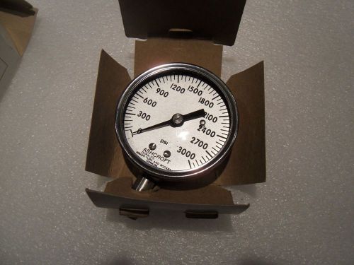 Glycerin filled pressure gauge 3000 psi ashcroft 25-1009-swl-02l nib lot of 4 for sale