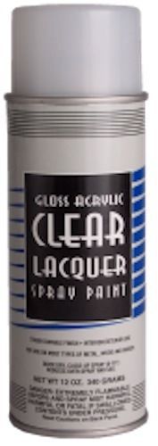 Hi tech gloss acrylic clear lacquer spray paint 12 oz. for sale