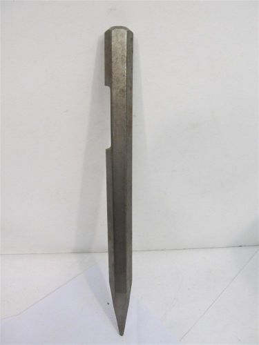 Bull point chisel 16&#034; hex shaft w/ 1 flat for sale