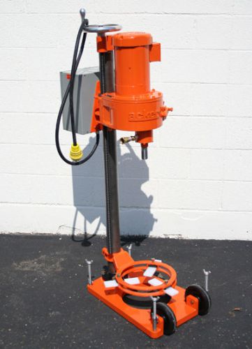 Acker drill model 1200e core drill rig with pump station concrete asphalt tool for sale