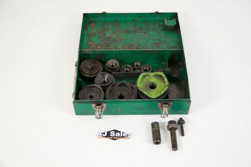 Greenlee Knock Out Set 1/2&#034; 3/4&#034; 1&#034; 1 1/4&#034; 1 1/2&#034; 2&#034; 2 1/2&#034; 3 3 1/2&#034; 4&#034;