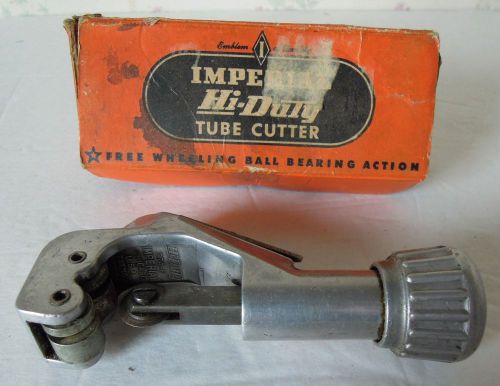 Vintage imperial hi-duty #274-f copper tubing cutter tool - box &amp; instructions for sale