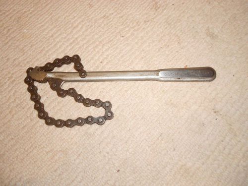 Vintage Owatonna Tool Company OTC Chain Pipe Filter Wrench Adjustable