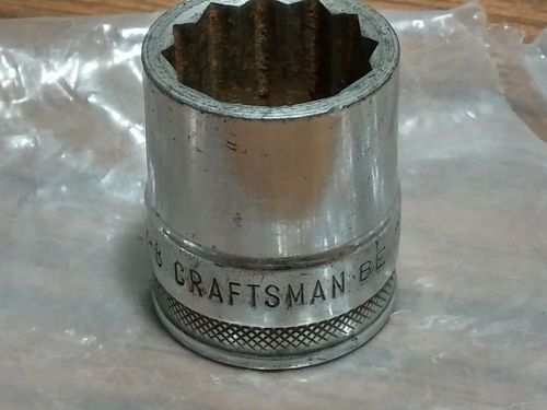 Vintage 1927-1933 7/8&#034; craftsman be 1/2&#034; drive 12 point socket for sale