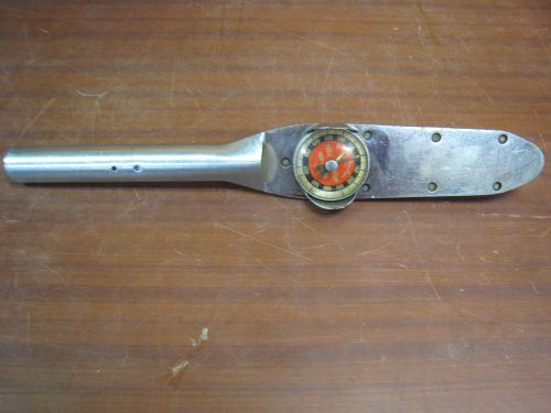 SNAP ON TORQOMETER TF-602-FU 0-600 FT LBS DIAL 3/4&#034; DRIVE TORQUE WRENCH USED