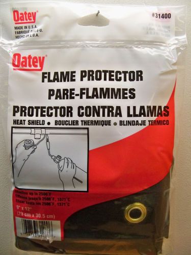 OATEY 31400 9 X 12 SOLDER  FLAME PROTECTOR HEAT SHEILD NEW  FREE 1ST CLASS  S&amp;H