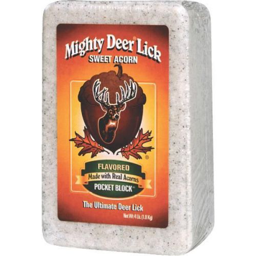 Mighty Deer Lick 22340 Acorn Salt Lick Block-4LB ACORN SALT LICK