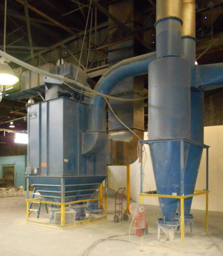 Nordson Excel 2000 Powder Coating Collector Cyclones &amp; Bag House Recover System