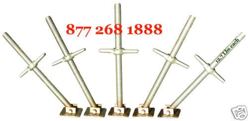 A set of 4 scaffolding levelling swivel screw jack 24&#034;  screw jack w/ base plate for sale