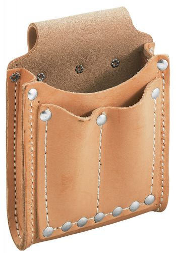 Klein Tools 5145 3-Pocket Leather Utility Pouch