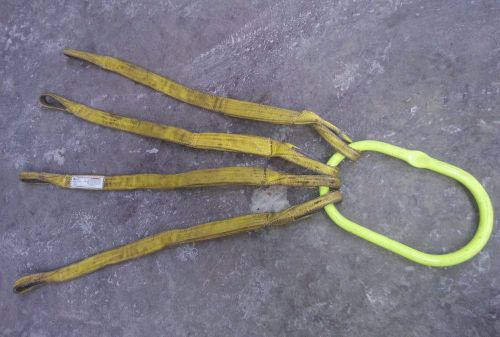 4&#039; lifting web 4 leg strap excavating lift harness spreader