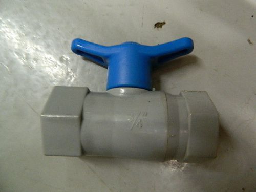 3/4&#034; BALL VALVE WITH BRONZE THREAD INSERT ENDS * WATER VALVE * PVC VALVE * SS VA